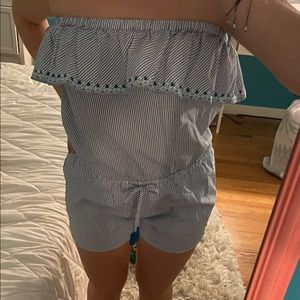 Vineyard Vines M Striped Romper